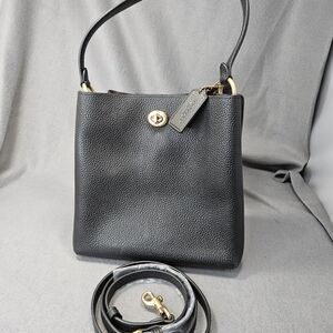 Perfect Coach Black Willow Shoulder Or Handbag